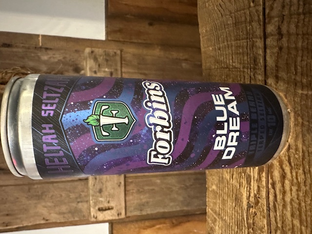 Photograph of product: Forbins Blue Dream Heltah Seltzah Triple Berry Terped Seltzer
