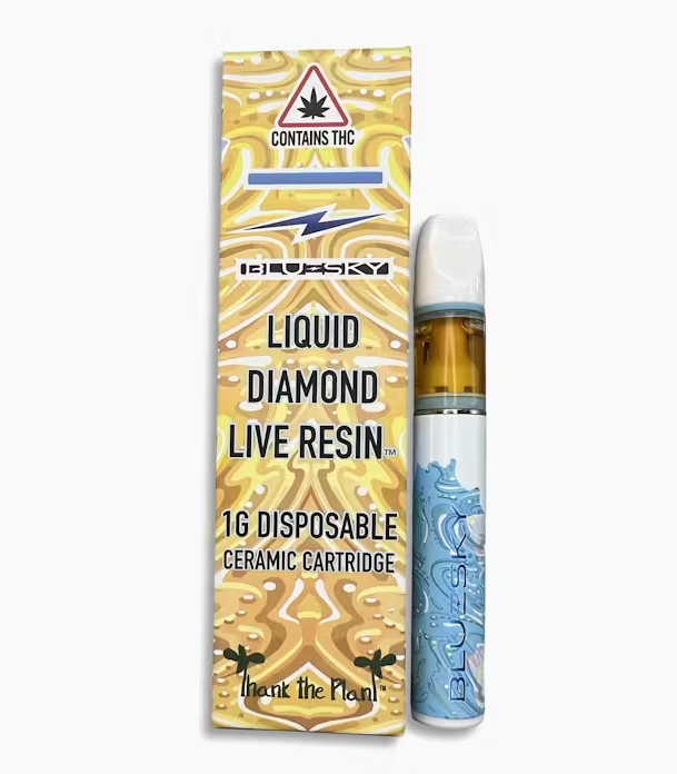 Photograph of product: Twisted Terps - Liquid Diamond Disposable Cart - AU Blue Sky