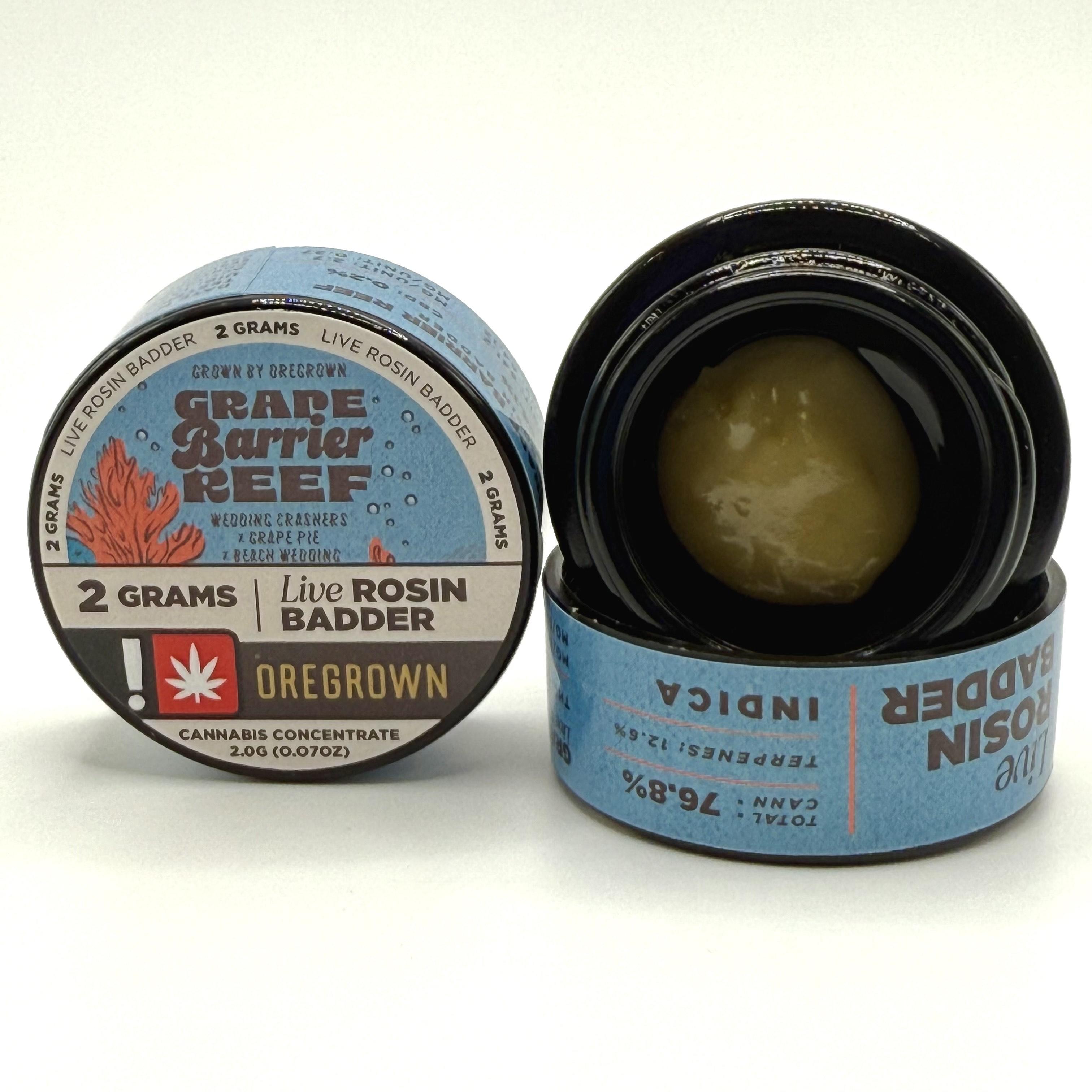 Photograph of product: rosin OG 2g Grape Barrier Reefer 2G Rosin (Oui'd)