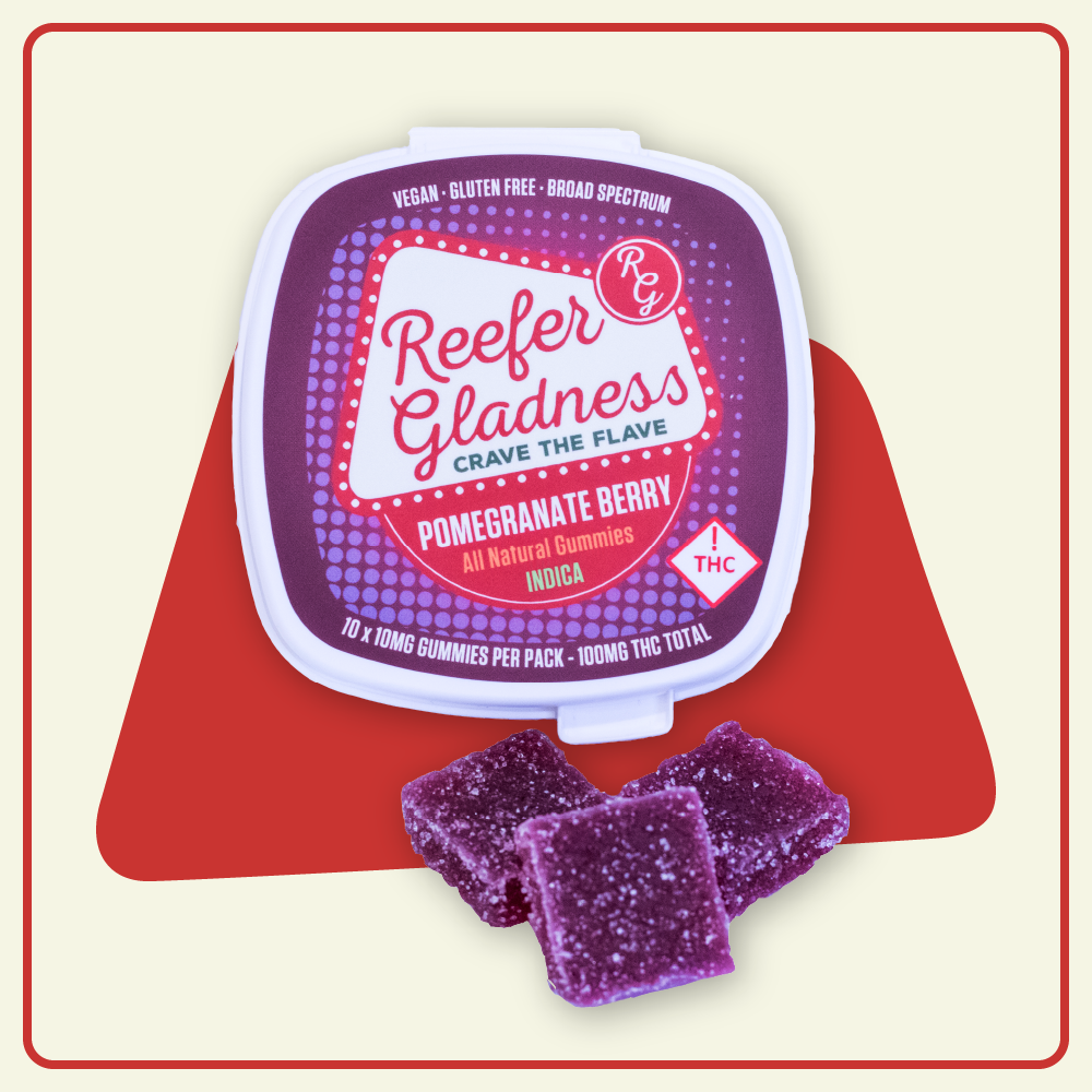 Photograph of product: 10:1 Pomegranate Berry Gummies | 100mg