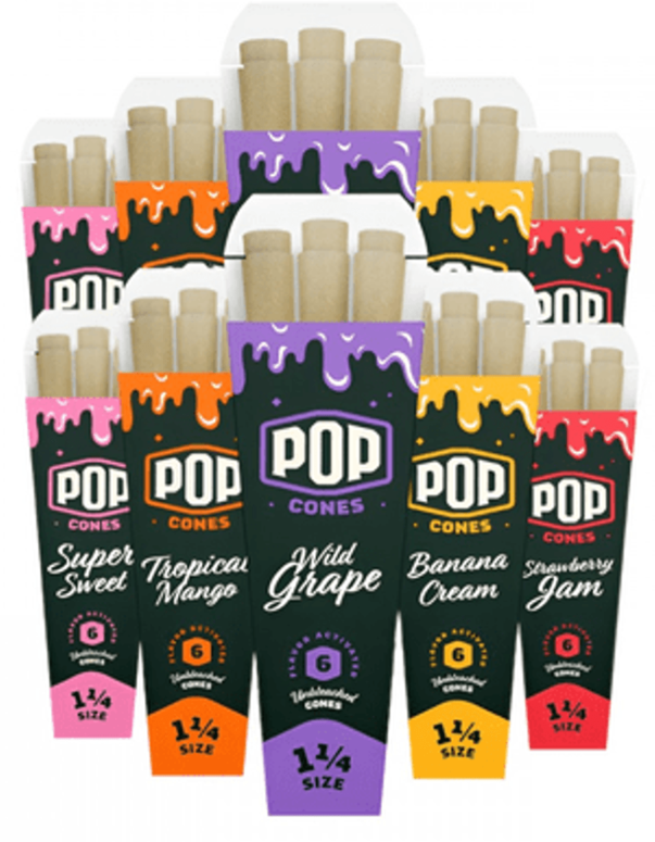 Photograph of product: Pop Cones Unbleached 1 1/4 6pk Wild Grape
