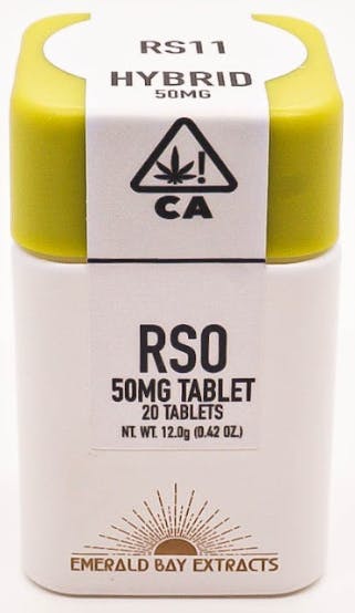 Photograph of product: Emerald Bay - 50mg Tablets - Lemon Cherry Gelato - Hybrid (1000mg)