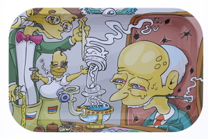 Photograph of product: Large Simpsons Rolling Tray