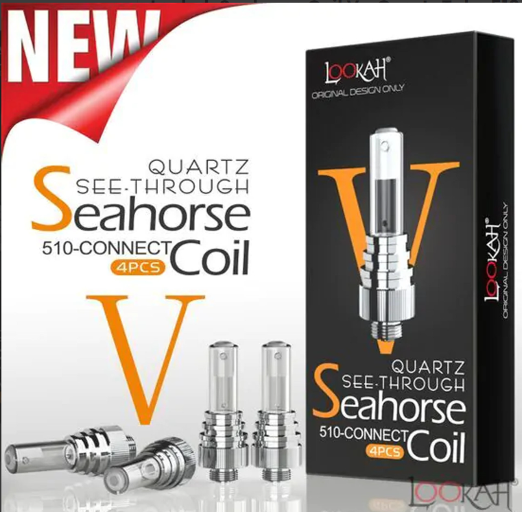 Photograph of product: Lookah Seahorse V | 4pk | Quartz Coil