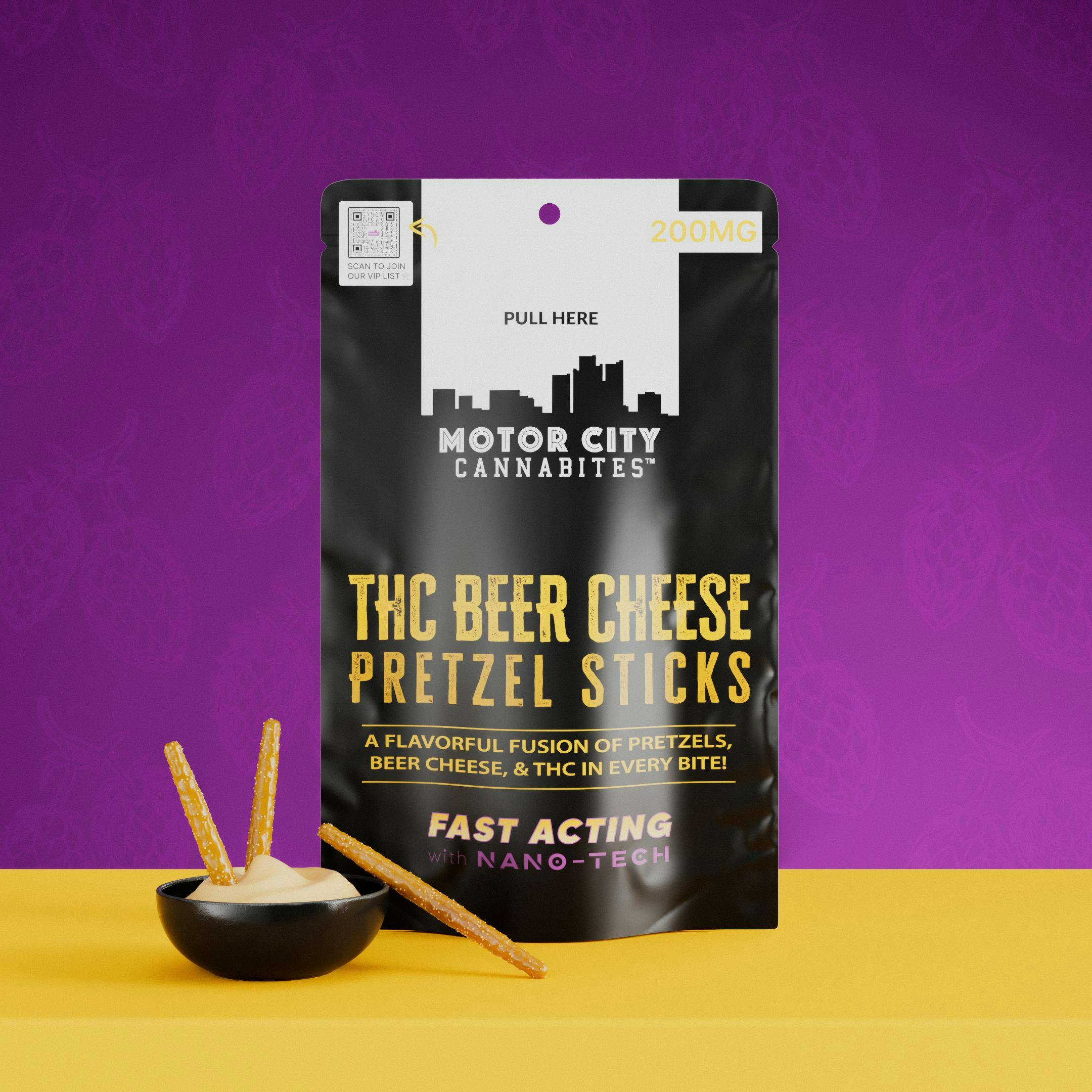 Photograph of product: Beer Cheese Pretzel Sticks