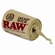 Photograph of product: Raw | 10FT Hemp Wick Paraphernalia