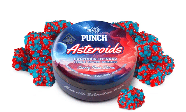 Photograph of product: Cherry Razz Storm Solventless Asteroids - 