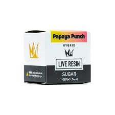 Photograph of product: WEST COAST CURE - CONCENTRATE (LIVE RESIN SUGAR) - - HYBRID - PAPAYA PUNCH