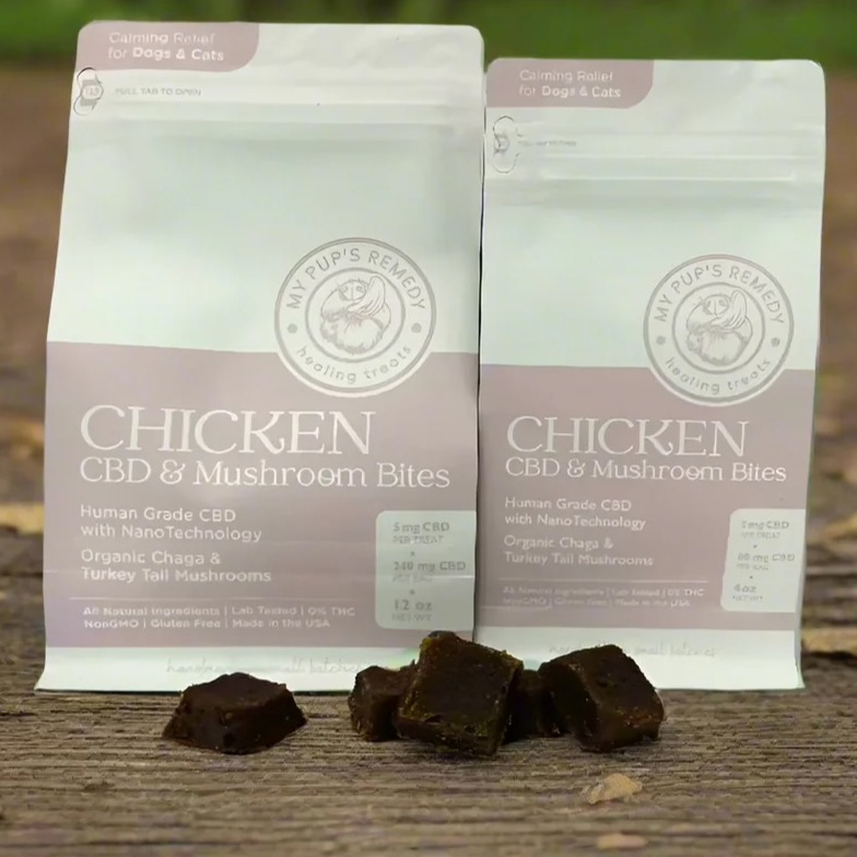Photograph of product: MPR Chicken CBD & Mushroom Bites 4oz