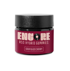 Photograph of product: Sour Black Cherry | 10mg | 10pk RSO Gummies | Encore
