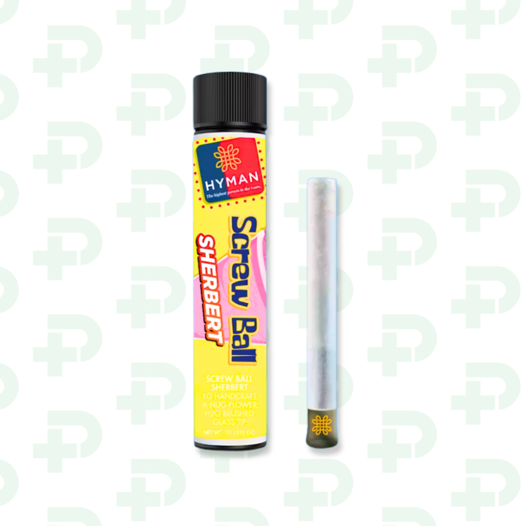 Photograph of product: Hyman Oui'd Handcraft Preroll - Screwball Sherbert