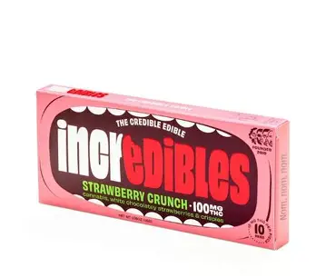 Photograph of product: Incredibles - Strawberry Crunch - 100mg - Chocolate
