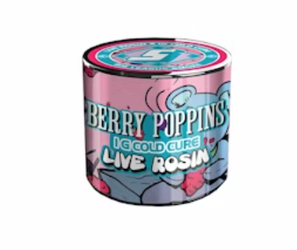 Photograph of product: Sluggers Hit Berry Poppins Live Rosin 1g