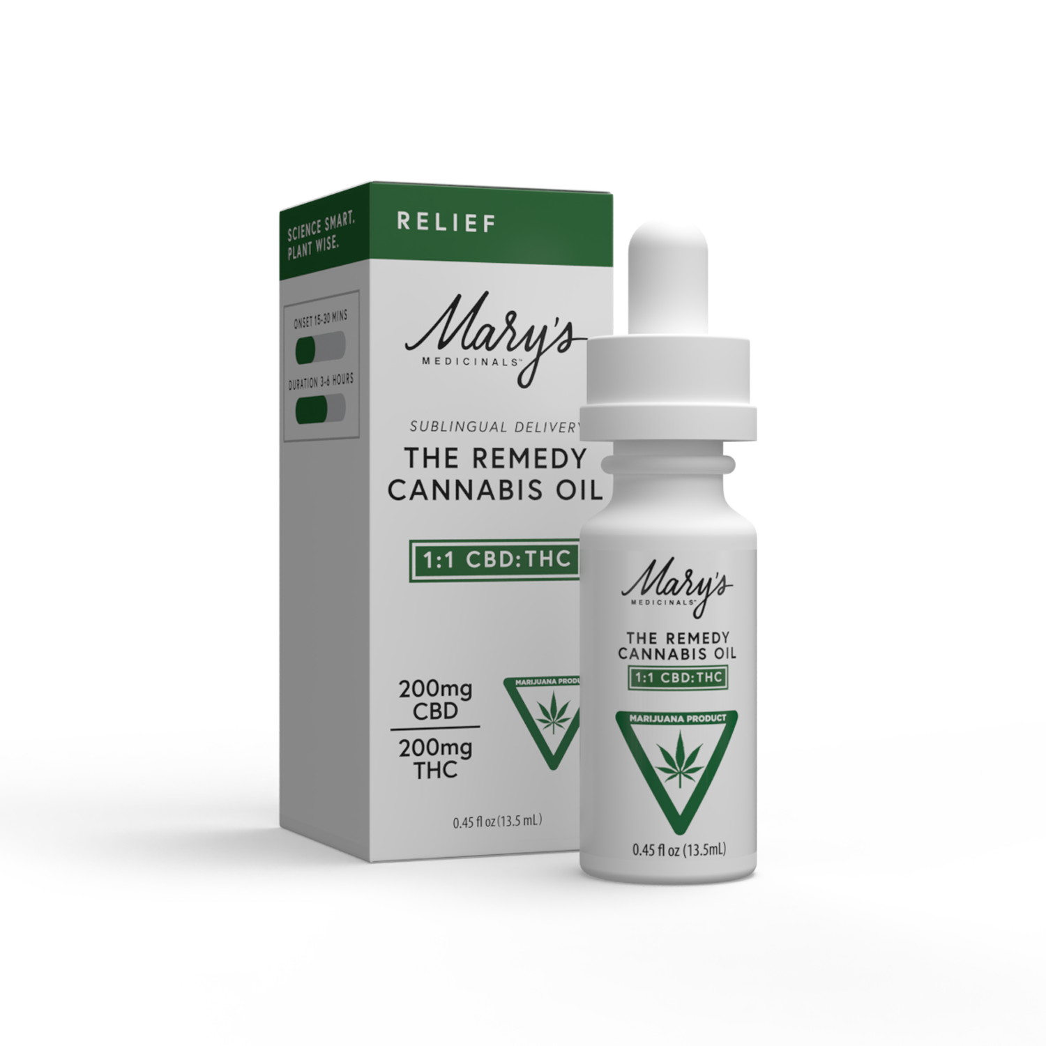 Photograph of product: The Remedy - Tincture - 200mg - 1:1 TH-oui/CBD - Relief