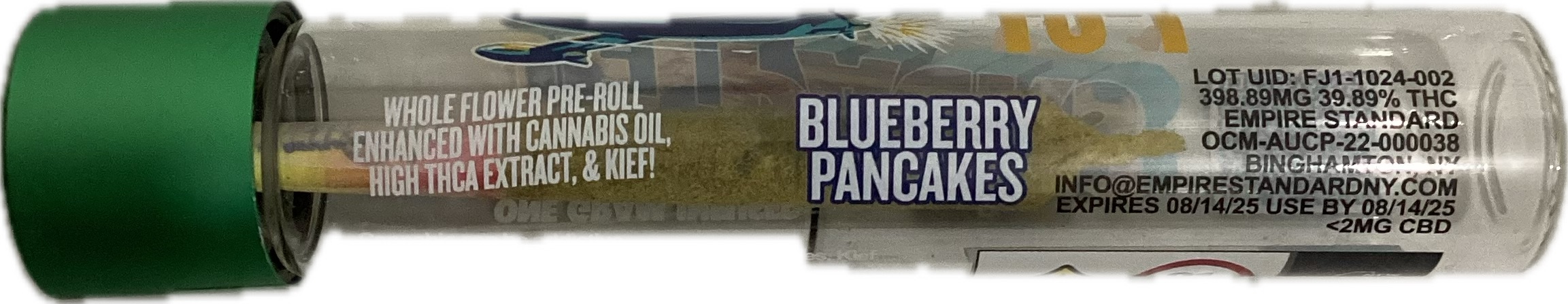 Photograph of product: Jetpacks FJ-Mini | Infused Pre Roll | Blueberry Pancakes
