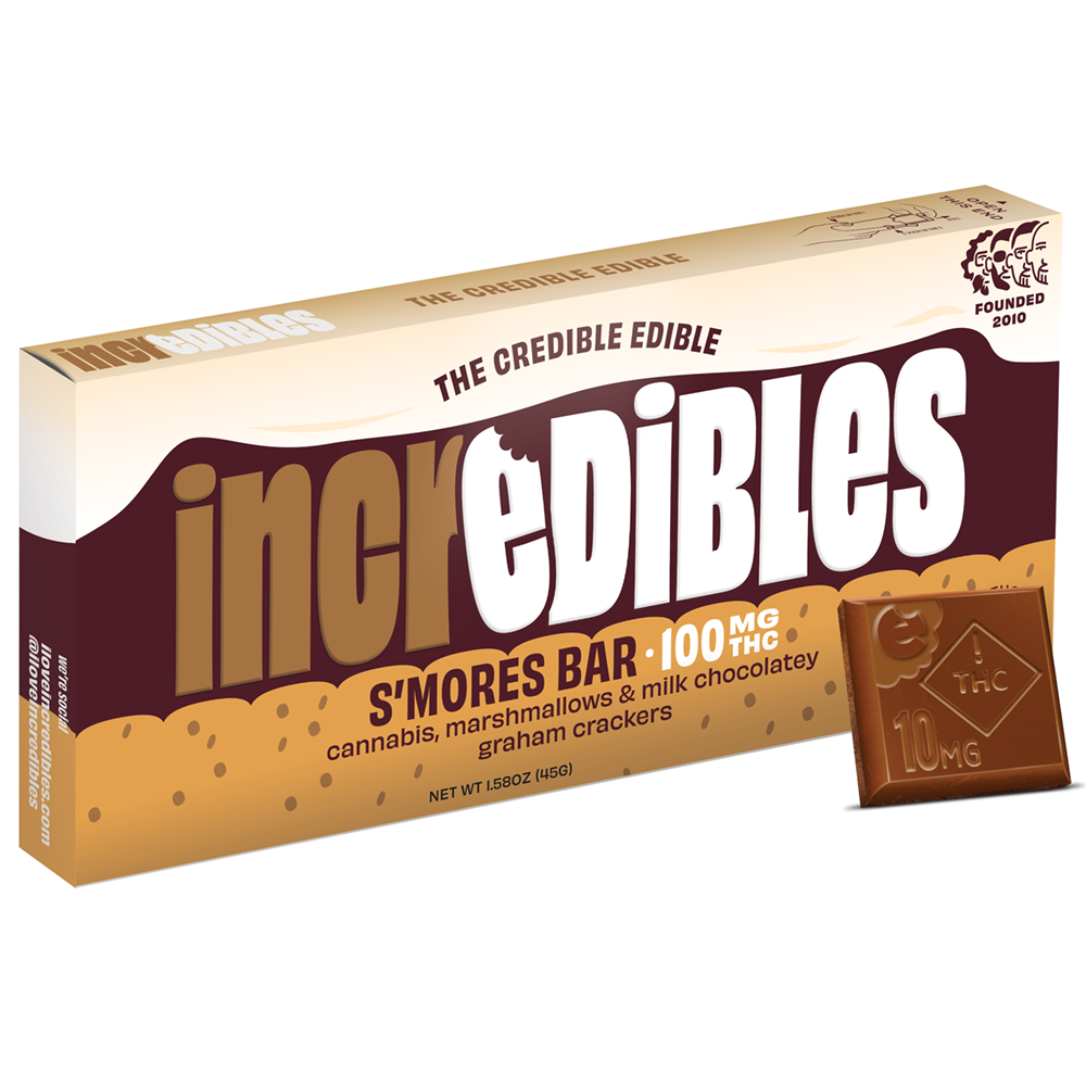 Photograph of product: S'mores Bar 100mg Chocolate Bar