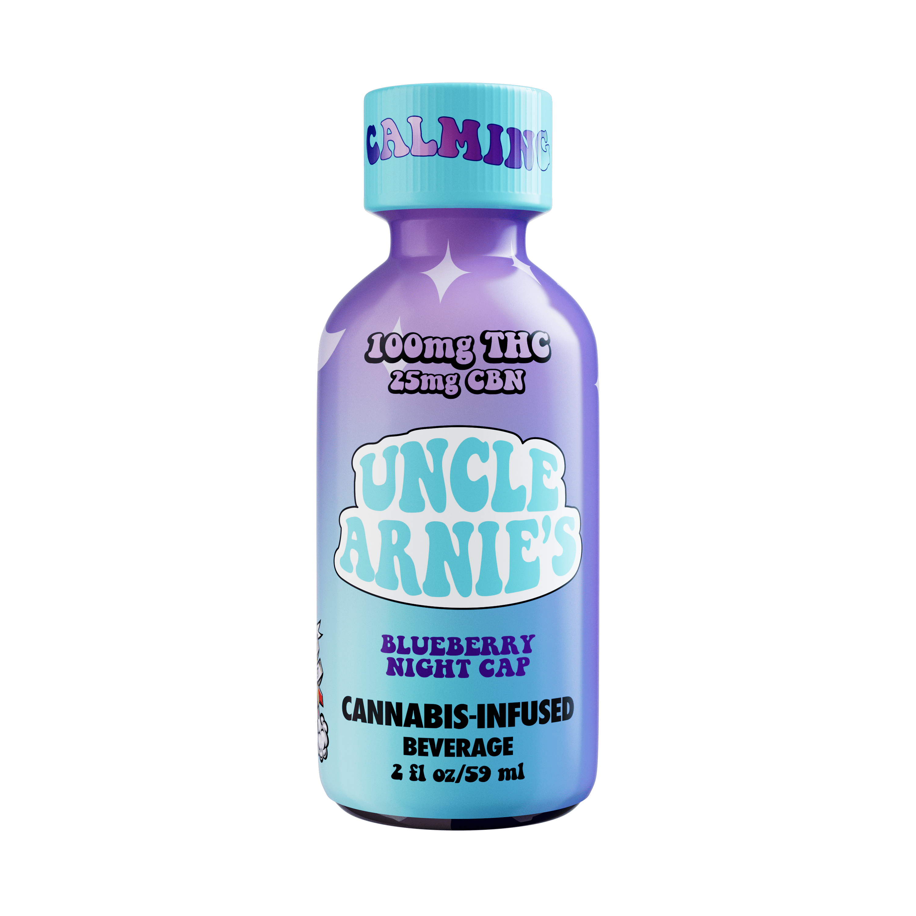Photograph of product: Drink Blueberry Nightcap 4:1 TH-oui:CBN [2oz] | 100mg