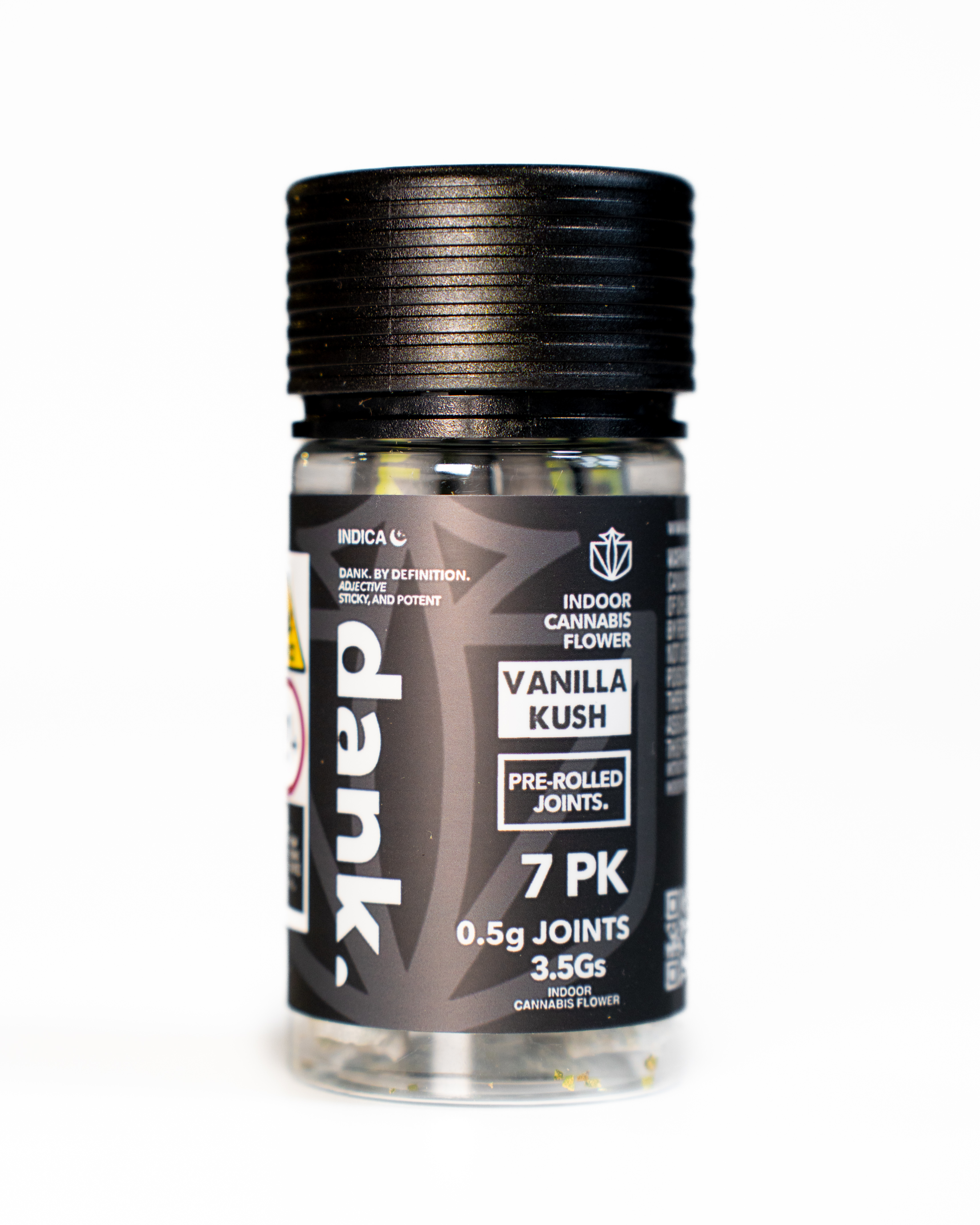 Photograph of product: DANK | VANILLA KUSH | PRE-ROLLS | 3.5G(7PK)