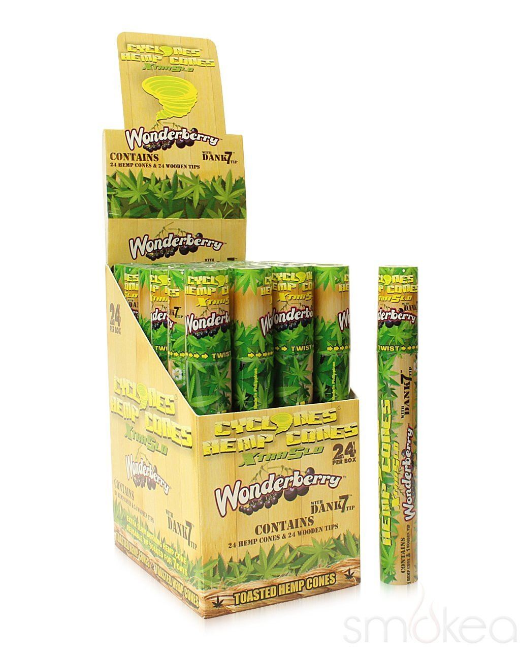 Photograph of product: Creager - Hemp Blunt Wraps - Wonderberry Cyclones 2pk