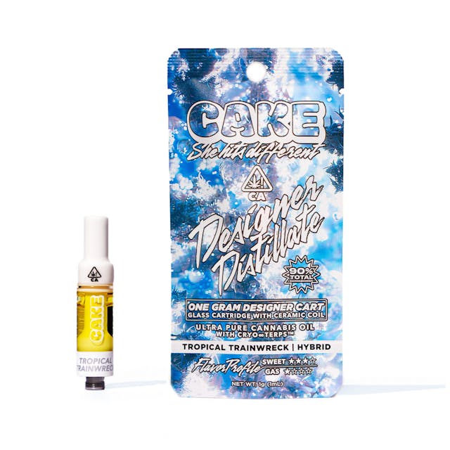 Photograph of product: Tropical Trainwreck 1g Cart - 