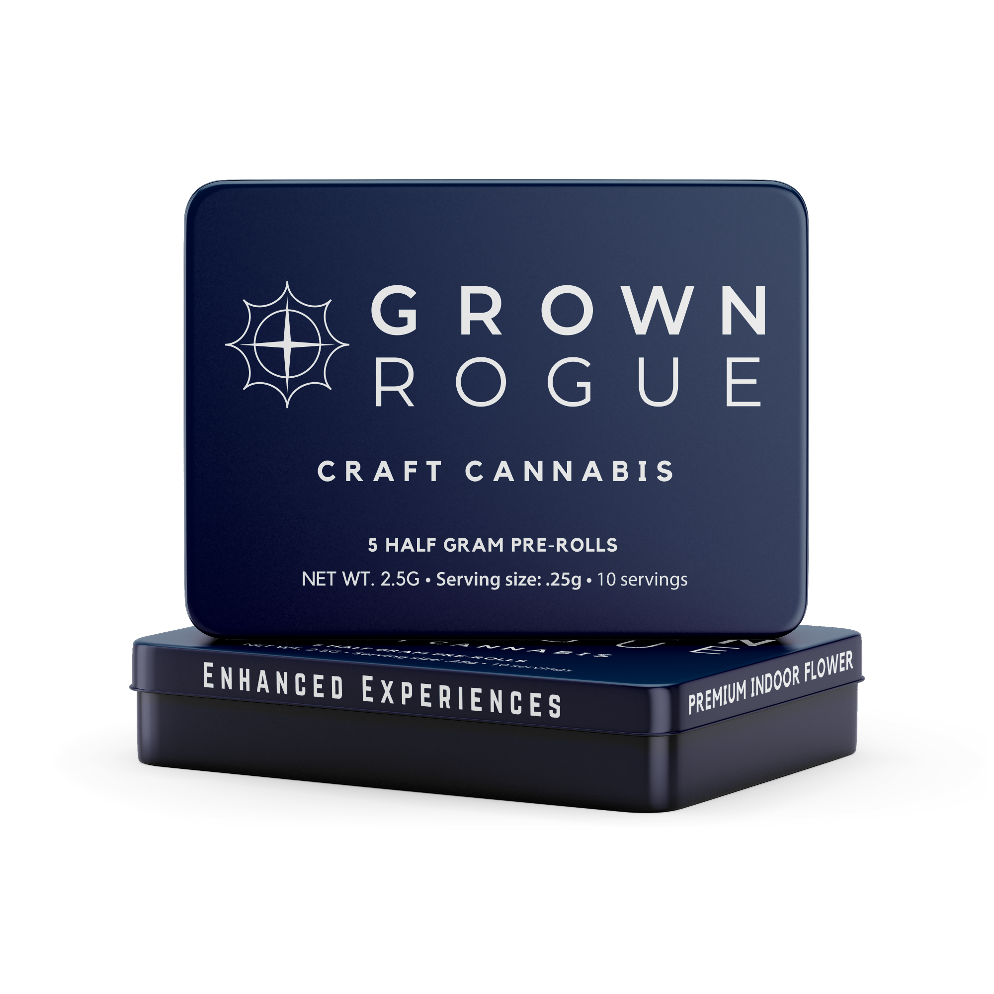 Photograph of product: Grown Rogue | Cadillac Rainbow (I-H) Pre Rolls | 5 Pack (2.5g)