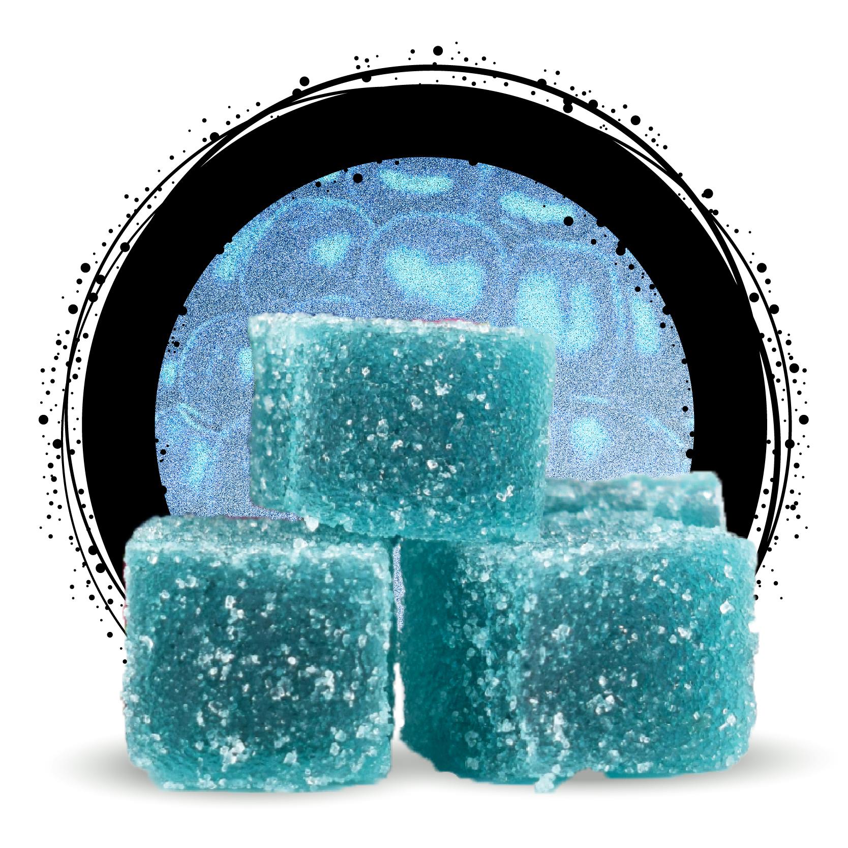 Photograph of product: Blue Raspberry 1:1 TH-oui:CBD 10pk | 100mg