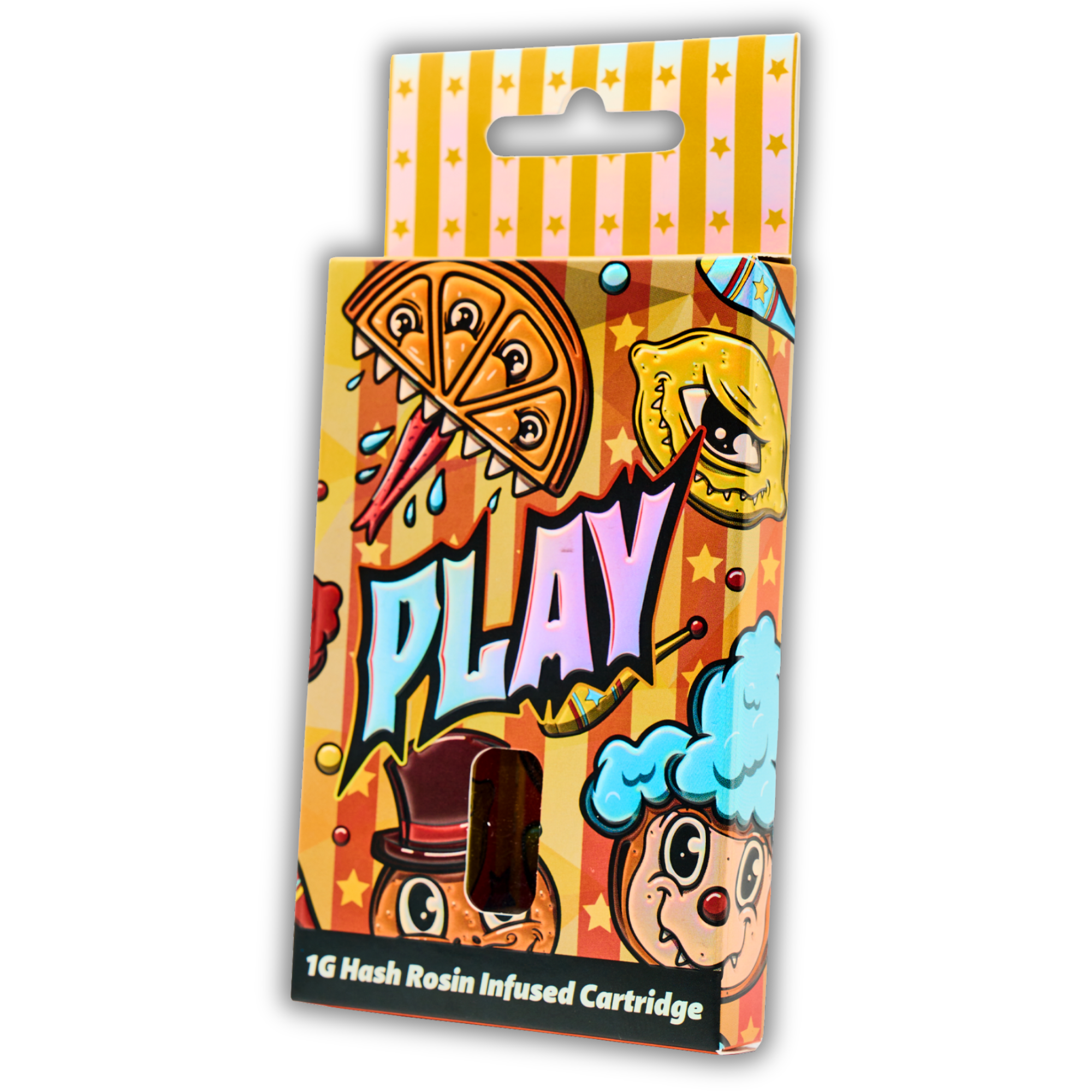Photograph of product: Play | au chocolat Rosin Infused Distillate 510 Cart | Trop 45 | 1g
