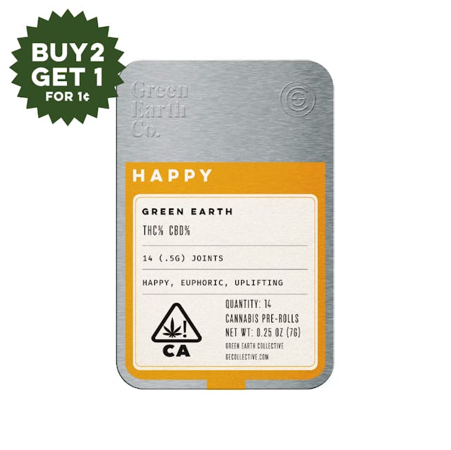 Photograph of product: Earth Tins | Gushers 14pk Pre-Rolls - 7g - 