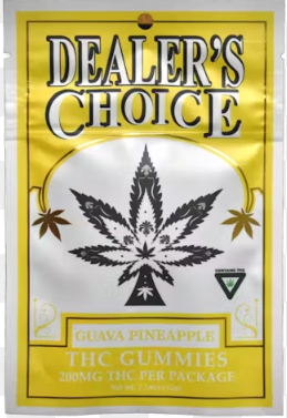 Photograph of product: Guava Pineapple - 200mg Gummies by Dealer's Choice
