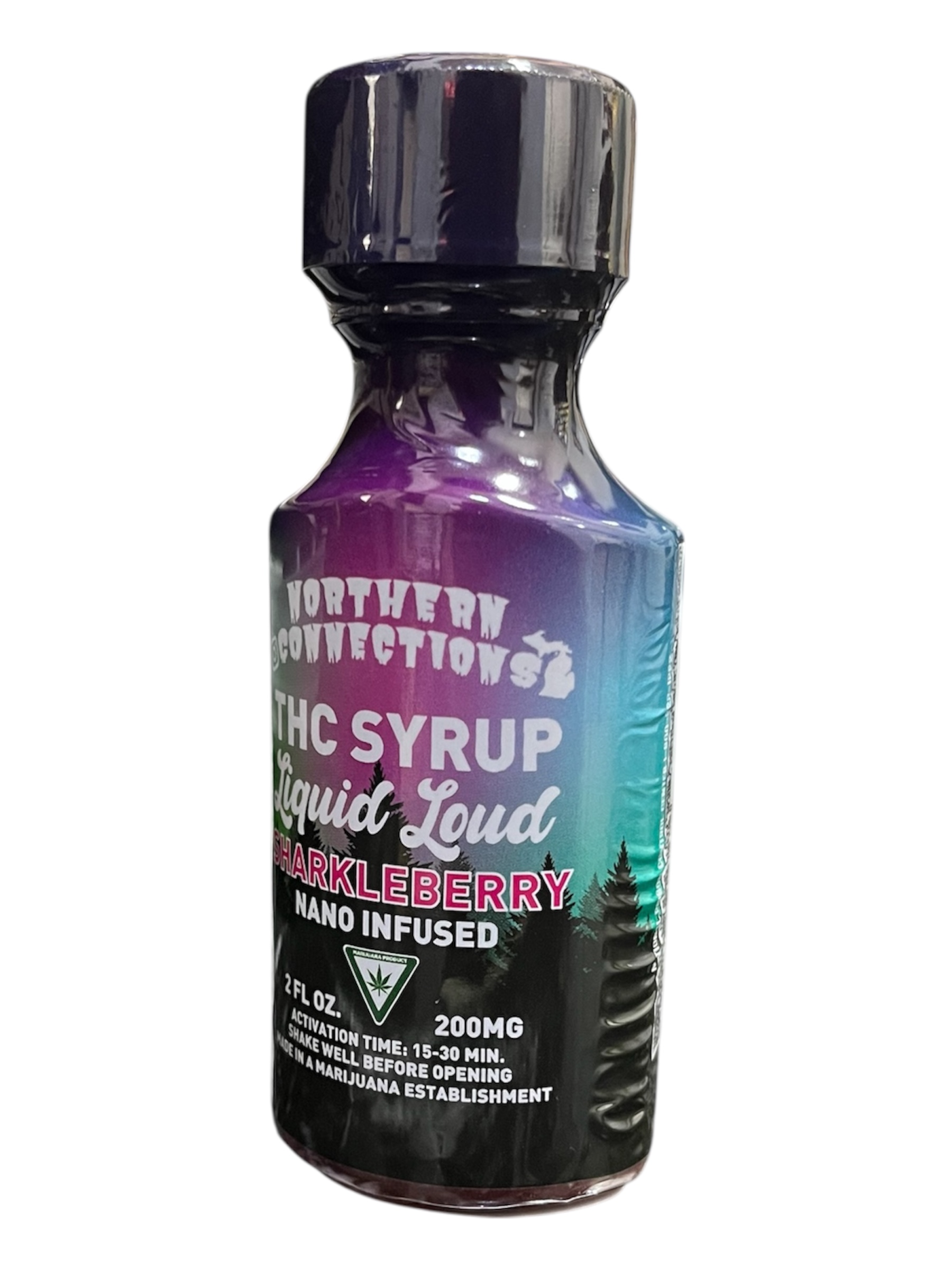 Photograph of product: NORTHERN CONNECTIONS | LIQUID LOUD | SHARKLEBERRY | SYRUP | 200MG