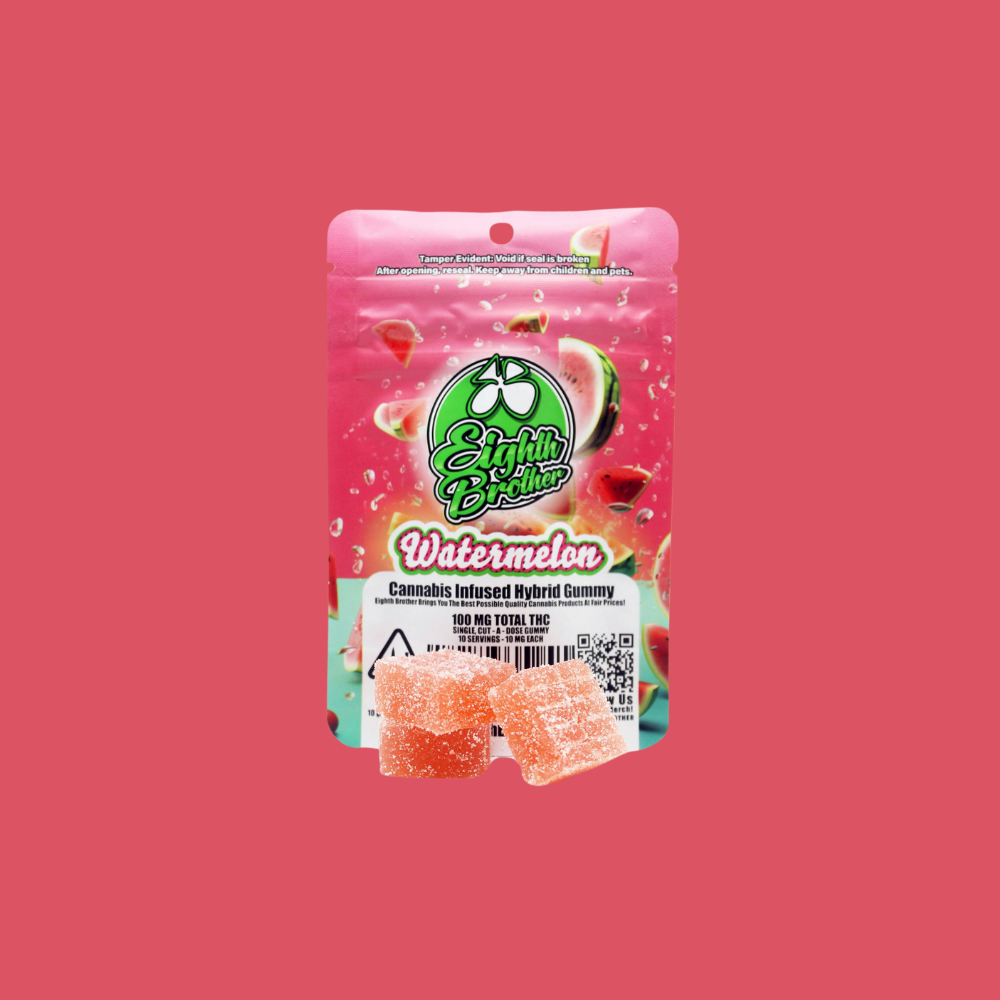 Photograph of product: Watermelon Single 100mg Cut-a-Dose Gummy
