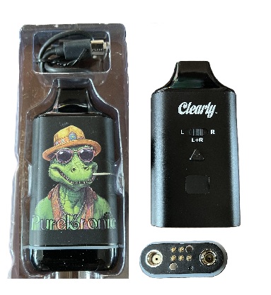 Photograph of product: Clearly Spin | "Smoking Croc" Too Ripped  Dual 510 Vape Cart Battery $35