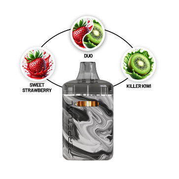 Photograph of product: Sweet Strawberry / Killer Kiwi Dual Disposable (2g)