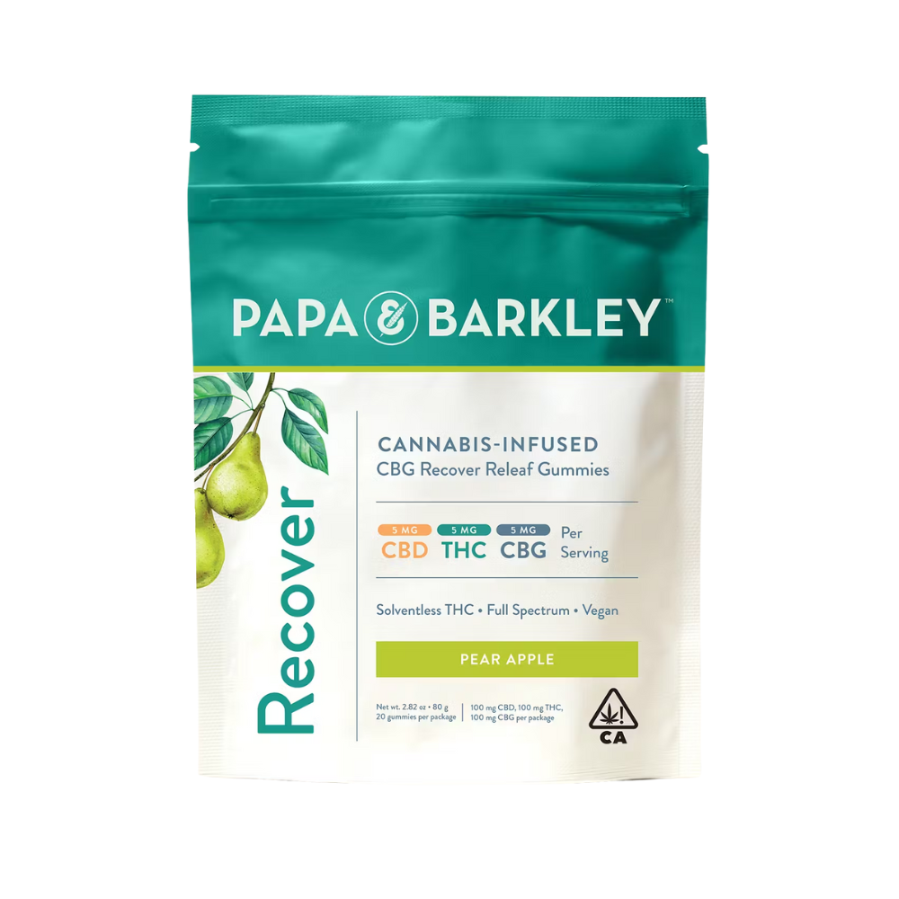 Photograph of product: PEAR APPLE RECOVERY CBD:TH-oui:CBC - PAPA & BARKLEY