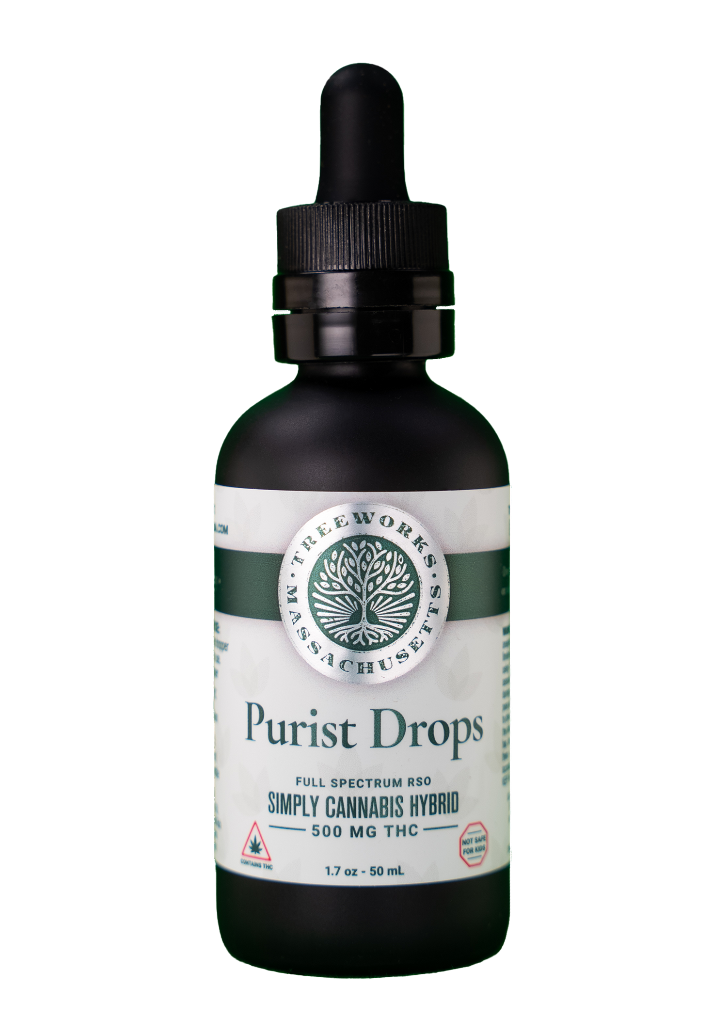 Photograph of product: Full Spectrum Tincture - Purist Drops Extra Strength - 1:1 (CBD:TH-oui)