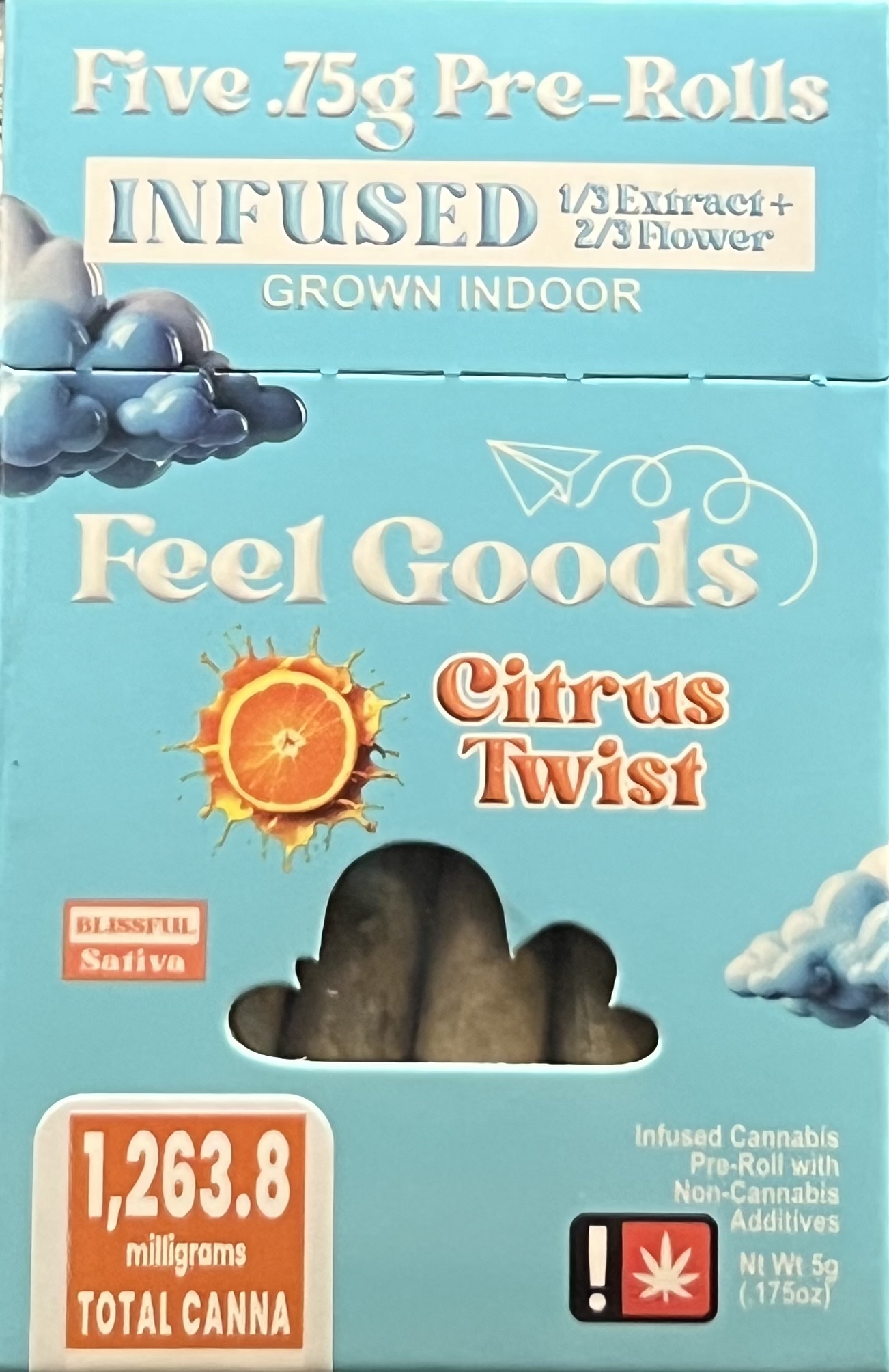 Photograph of product: Feel Goods Citrus Twist Infused 5 PK