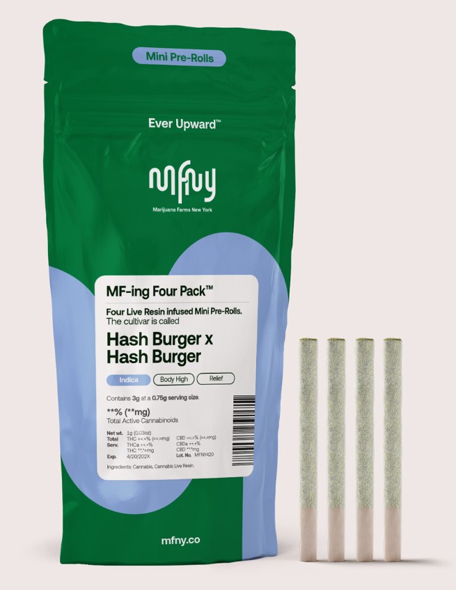 Photograph of product: MFNY | au chocolatburger x au chocolatburger | Infused PreRoll | MF-ing 4pk