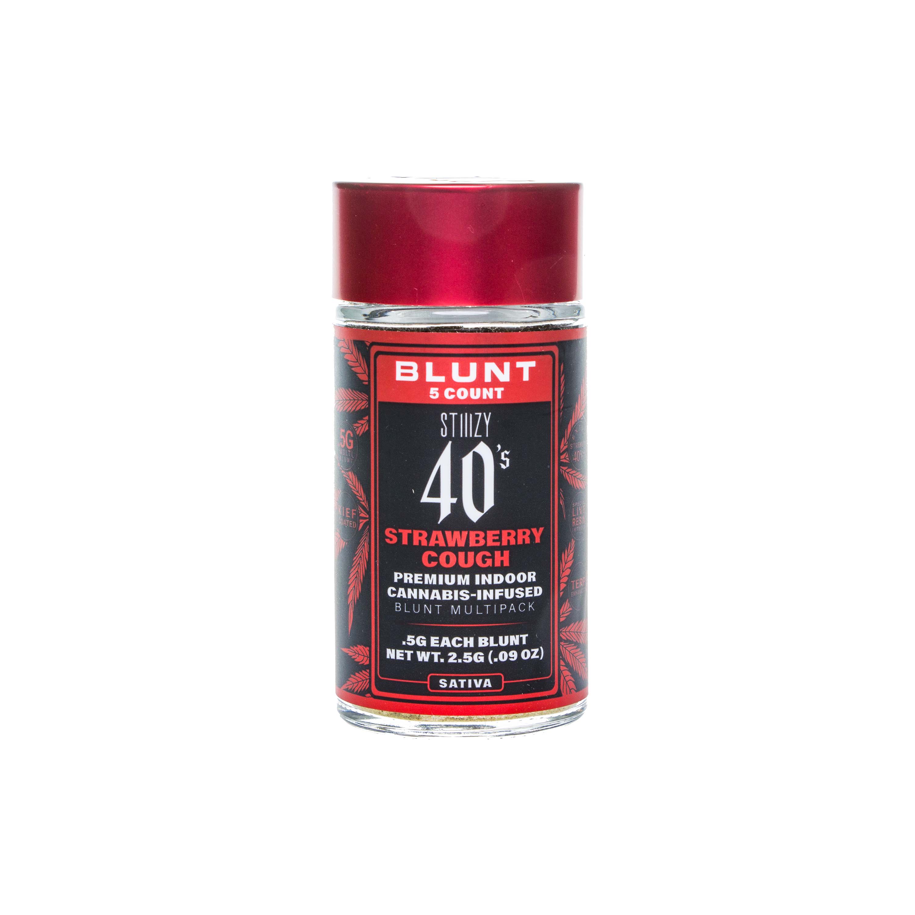 Photograph of product: 40's Infused Strawberry Cough Blunt Multi Pack (2.5g)