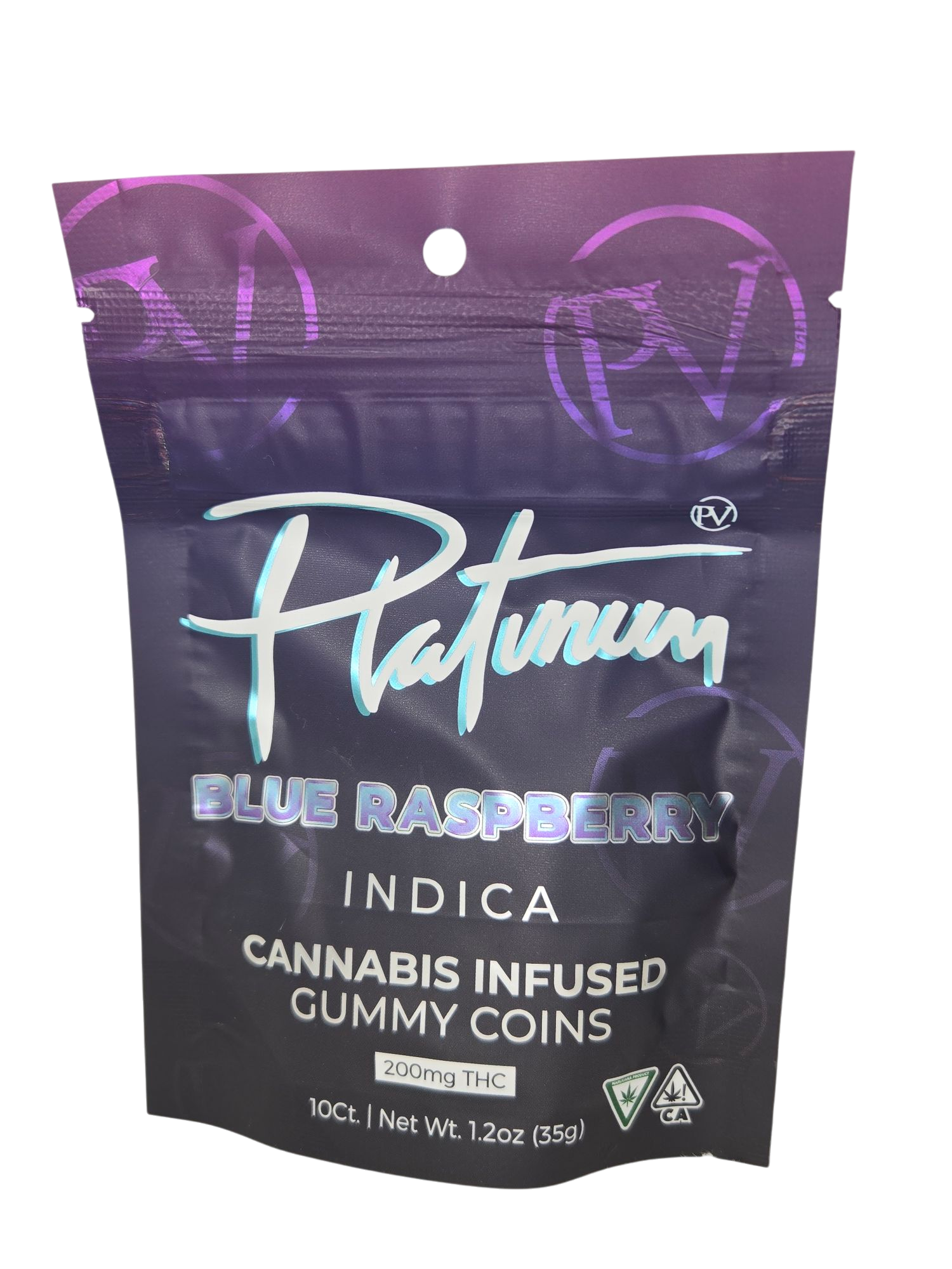 Photograph of product: Blue Raspberry | 200mg Gummy Coins