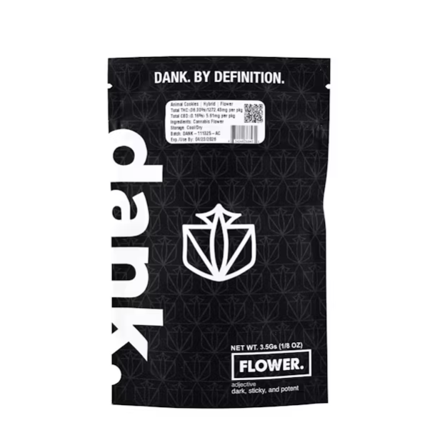 Photograph of product: Dank | 3.5g Flower | Animal Cookies
