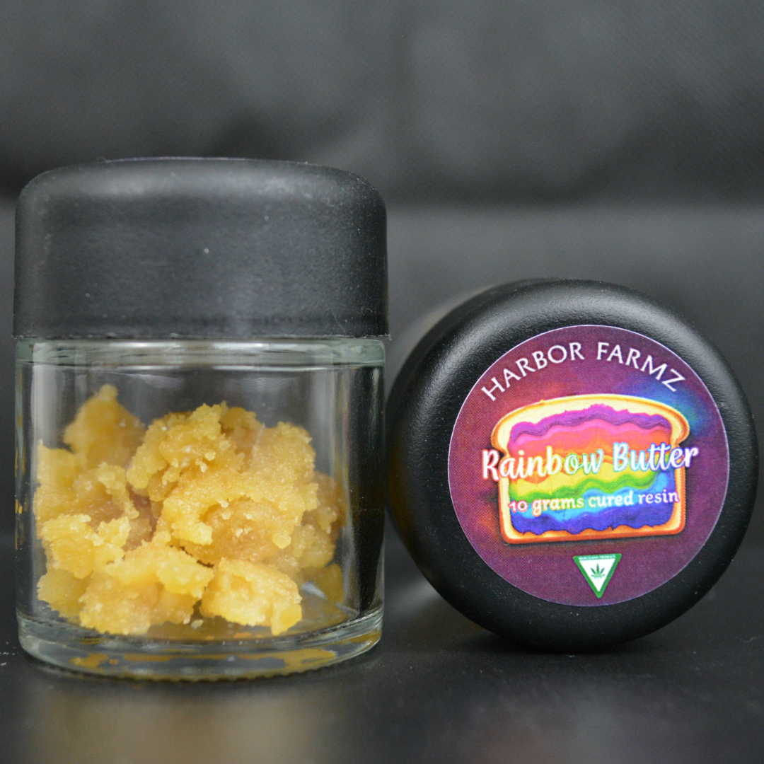 Photograph of product: Harbor Farmz *Baller Bucket*   Cured Resin    Rainbow Butter