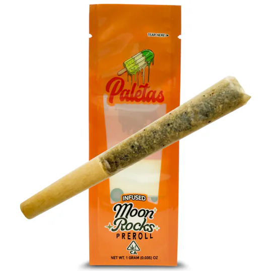 Photograph of product: Paletas | Orange Creamsicle | Infused Moonrock Preroll | 1g