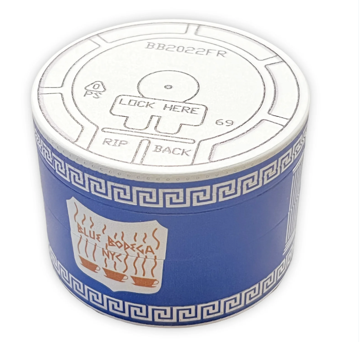 Photograph of product: Blue Bodega | Metal Grinder | Anthora