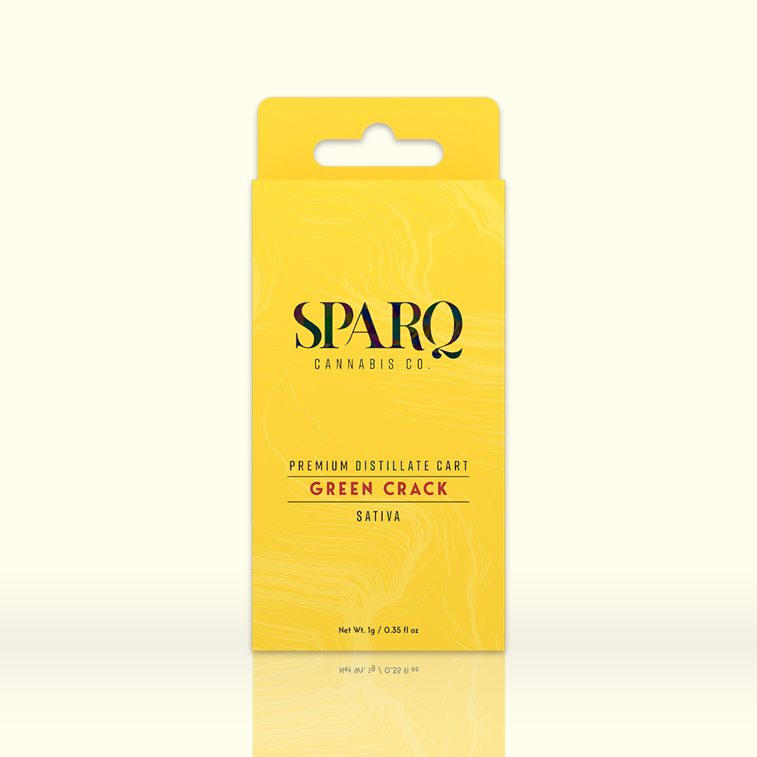 Photograph of product: Sparq Vape Cart - Green Crack