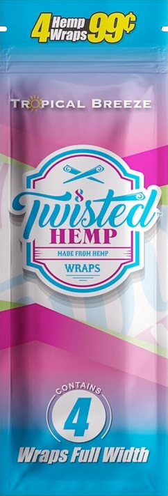 Photograph of product: Twisted Hemp Wraps | Tropical Breeze