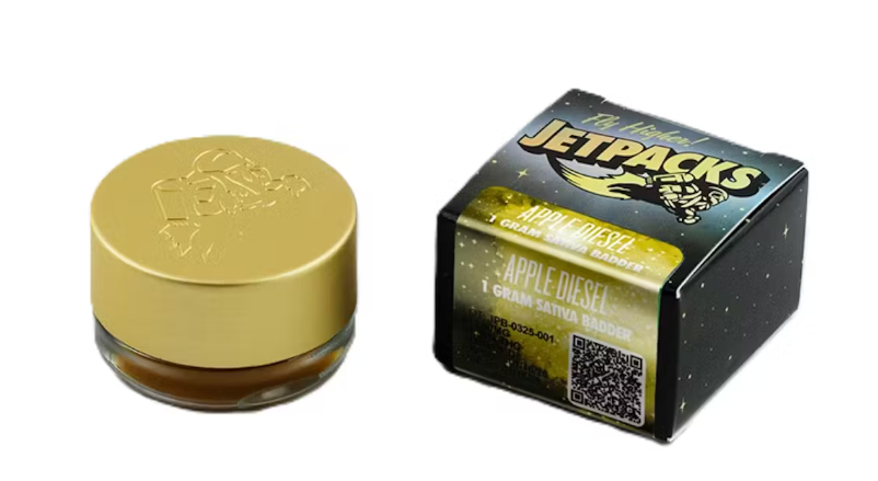 Photograph of product: C5   Jetpacks | Apple Diesel | Badder Concentrate | 1g