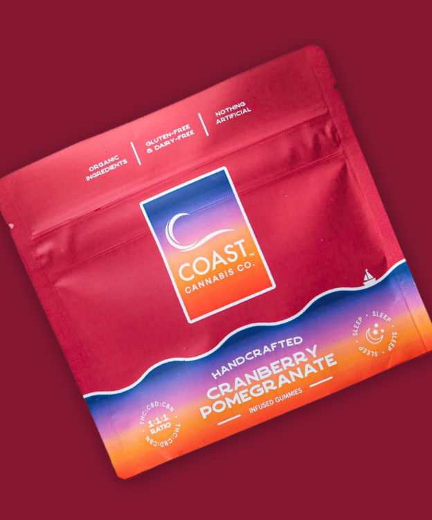 Photograph of product: Cranberry Pomegranate 1:1:1 Sleep Gummies | 100mg