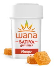 Photograph of product: Wana | Mango (S) 10pk/100mg Gummies