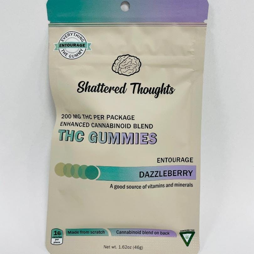 Photograph of product: Shattered Thoughts - Dazzleberry - 200mg Gummies