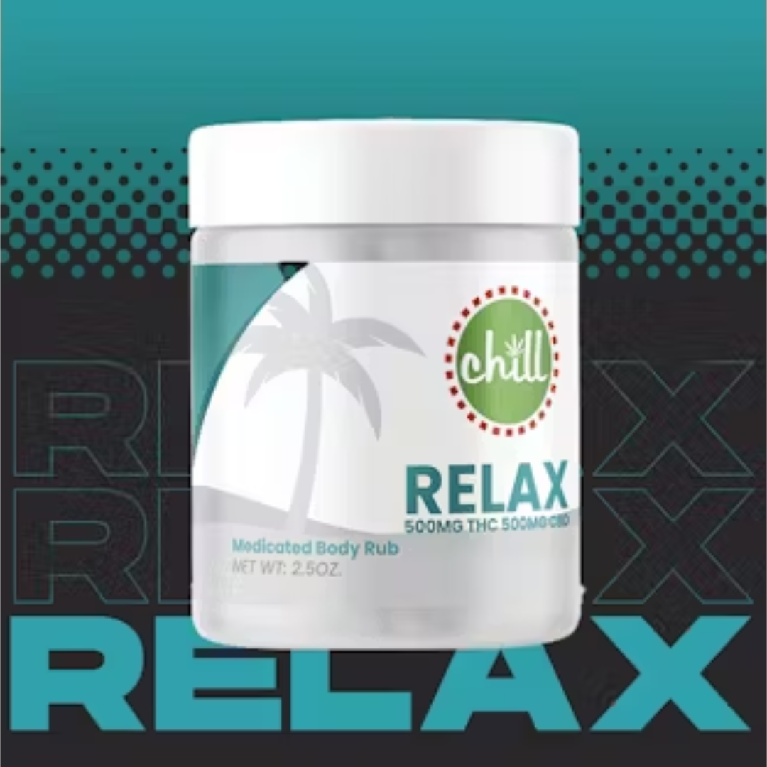 Photograph of product: Chill Medicated -  Body Rub RELAX - 500mg TH-oui : 500mg CBD